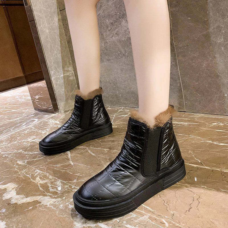 Women Orthopedic Casual Fur Ankle Boots Winter Shoes
