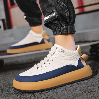 Men's casual thick sole heightening shoes autumn casual shoes