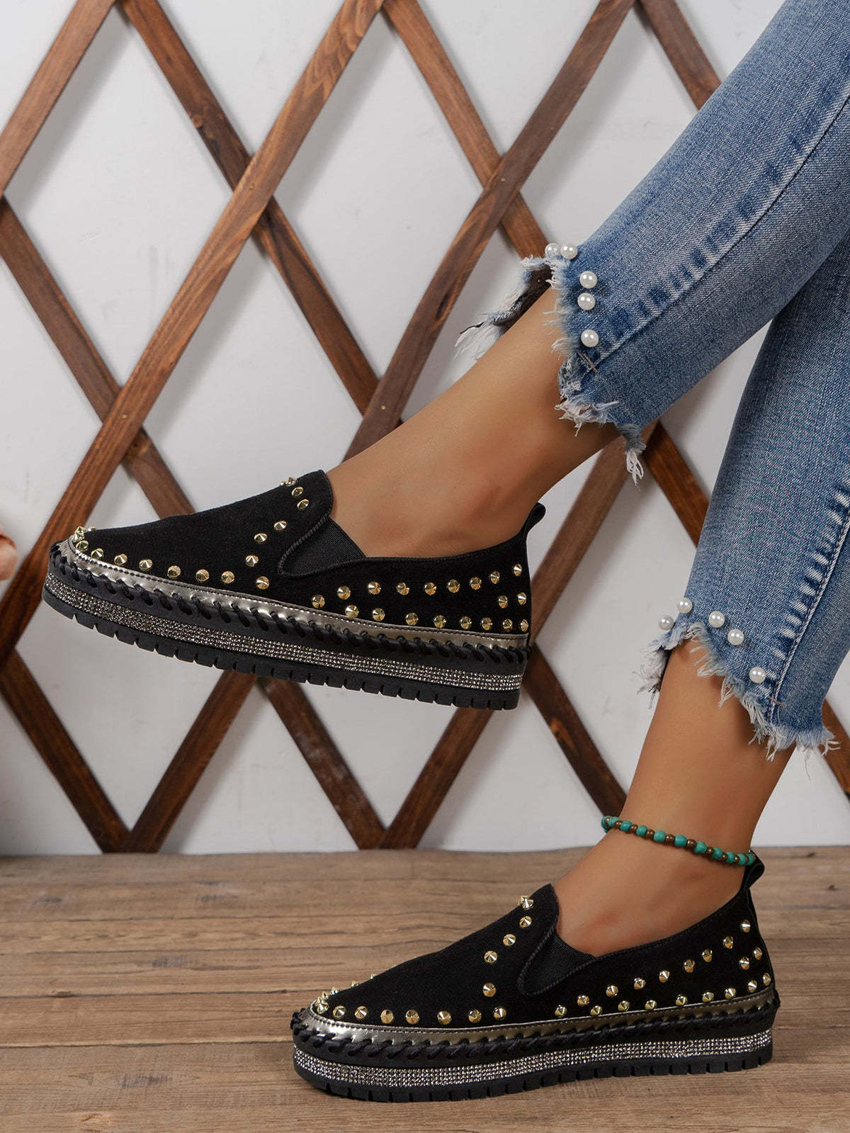 Fashionable Comfortable Rhinestone Shoes