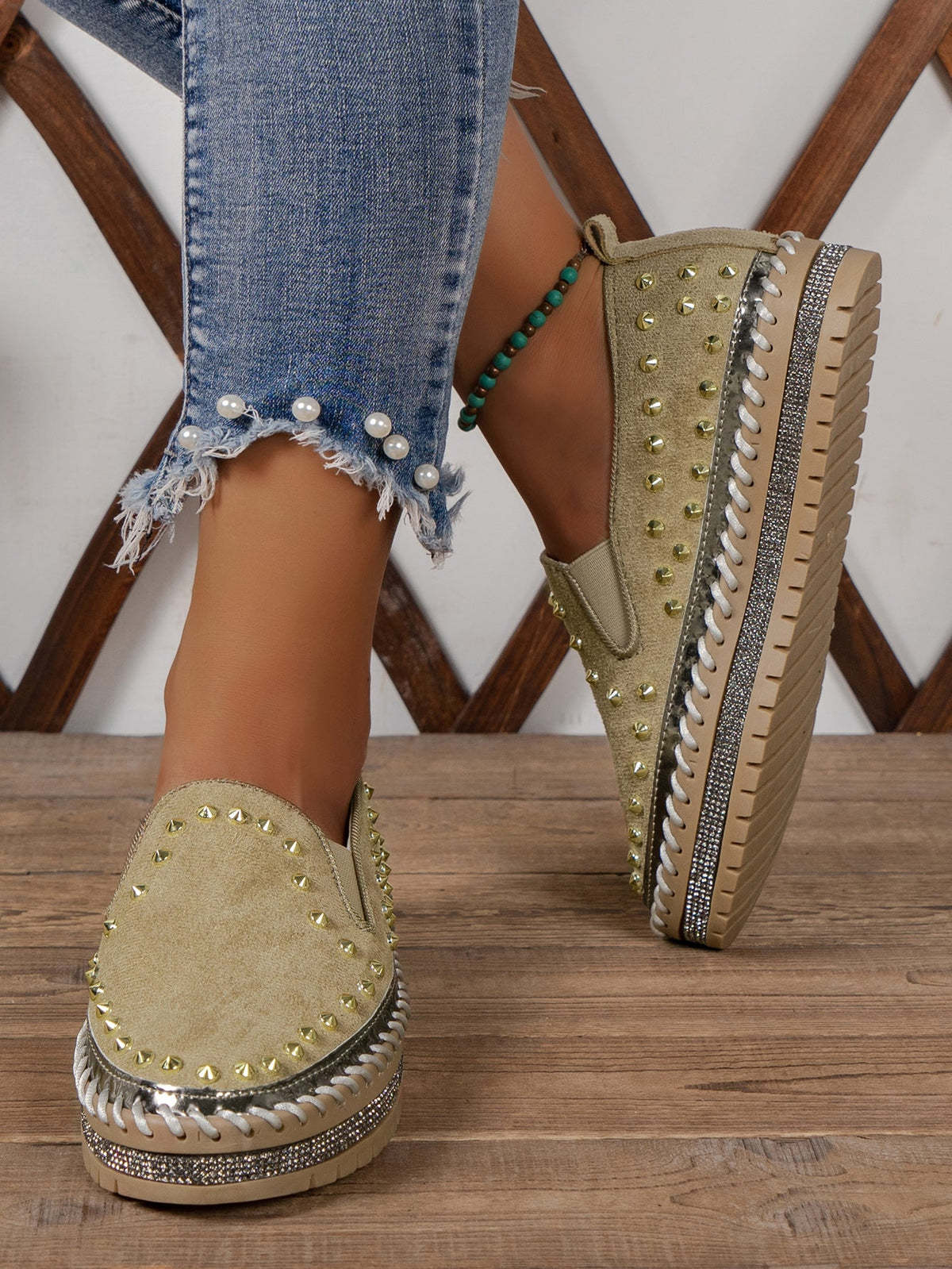 Fashionable Comfortable Rhinestone Shoes