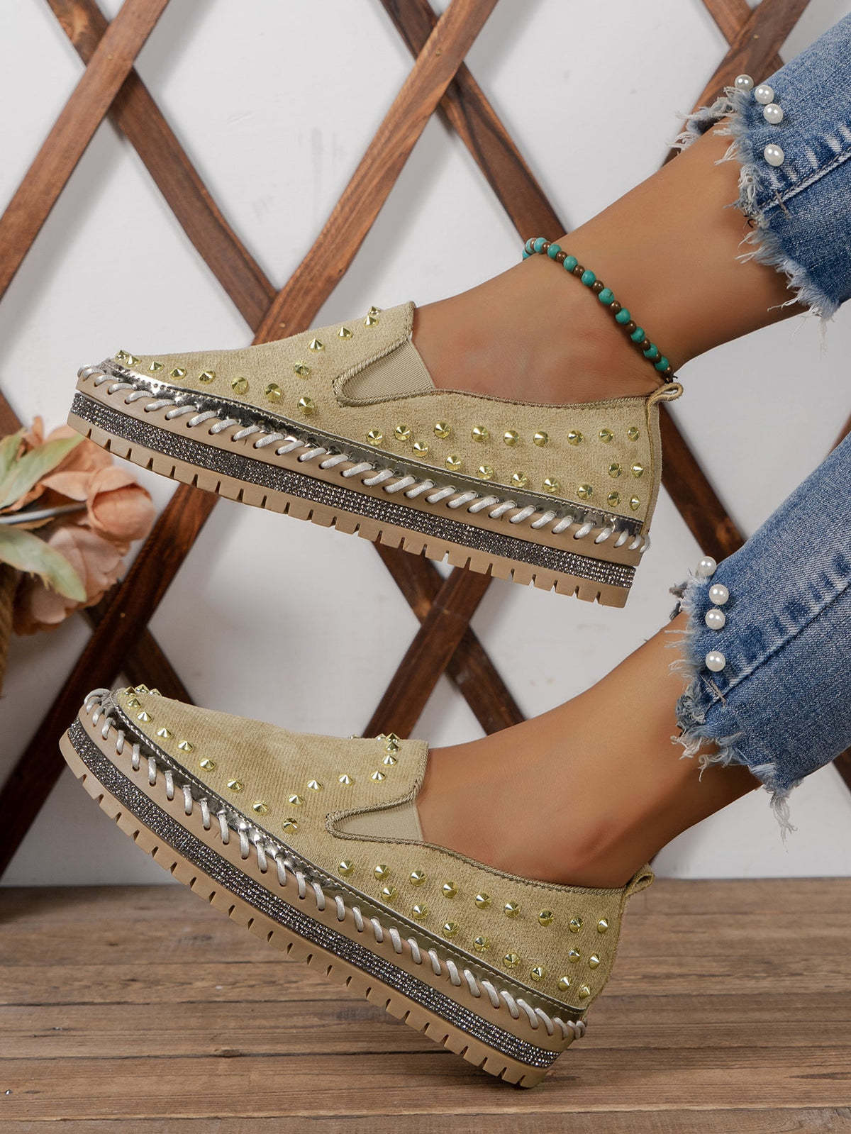 Fashionable Comfortable Rhinestone Shoes