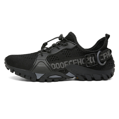 Outdoor Mountaineering Hiking Rock Climbing Breathable Fly Knitting Low Top River Trace Shoes