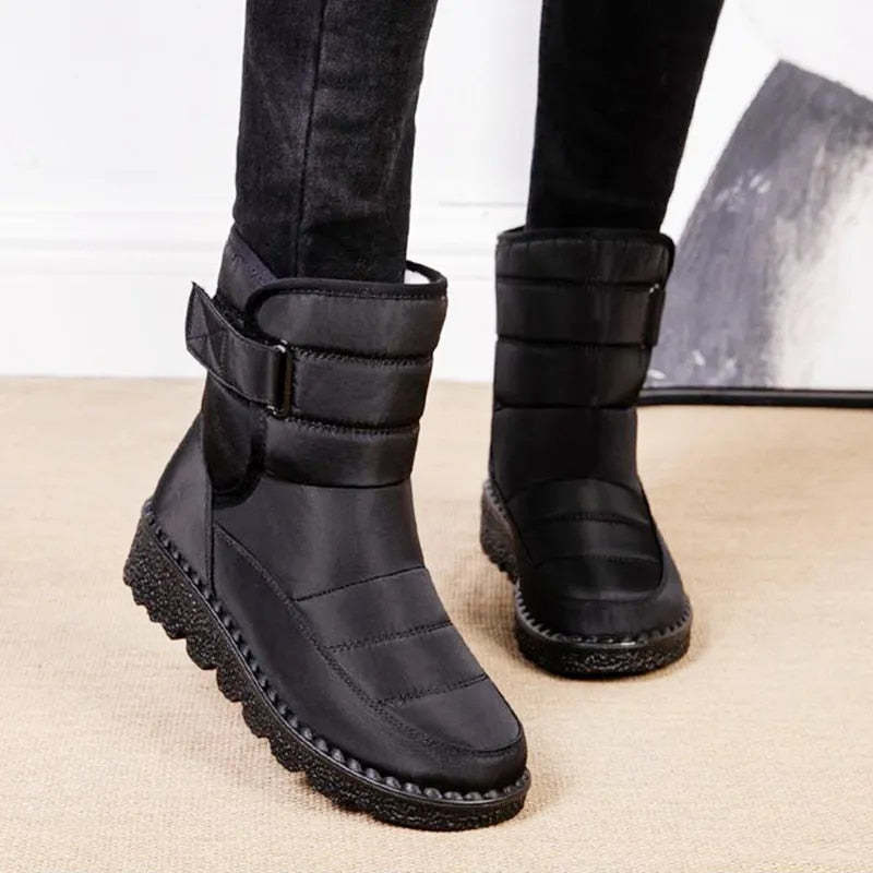 Orthopedic Boots For Women Waterproof Comfortable Fur Lined Ankle Winter Snow Boots