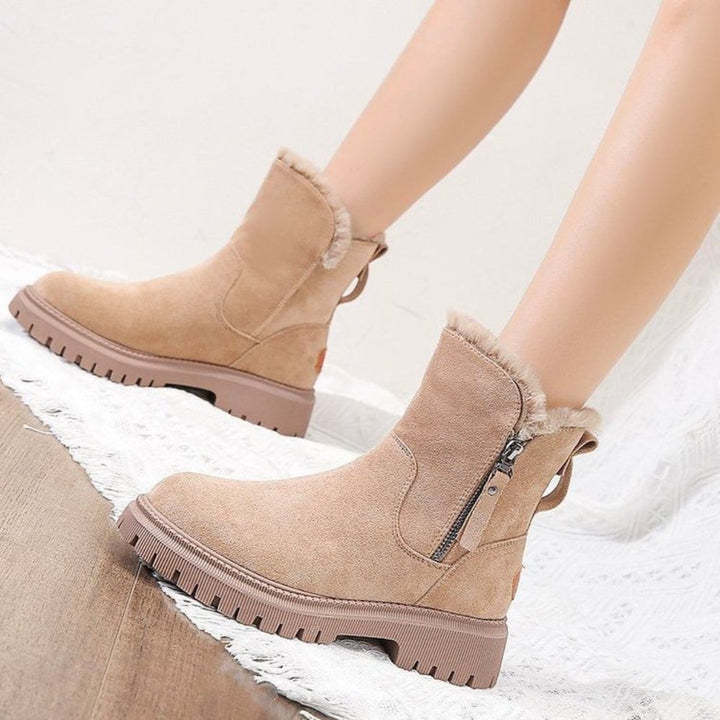 Ladies Boots Warm and Soft with Zipper