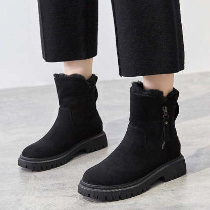 Ladies Boots Warm and Soft with Zipper