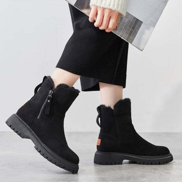 Ladies Boots Warm and Soft with Zipper