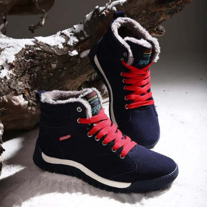 Men Warm Orthopedic Shoes Round Toe Ankle Snow Boots