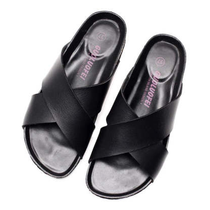 Groovywish Men Basic Orthopedic Sandals Casual Fashionable Slides