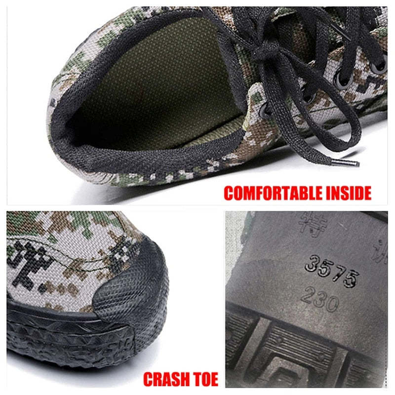 Men Orthopedic Shoes Camouflage Canvas Sneakers
