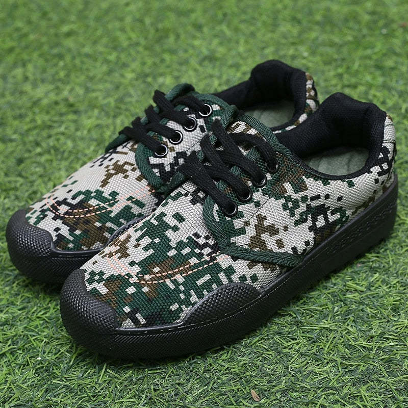 Men Orthopedic Shoes Camouflage Canvas Sneakers