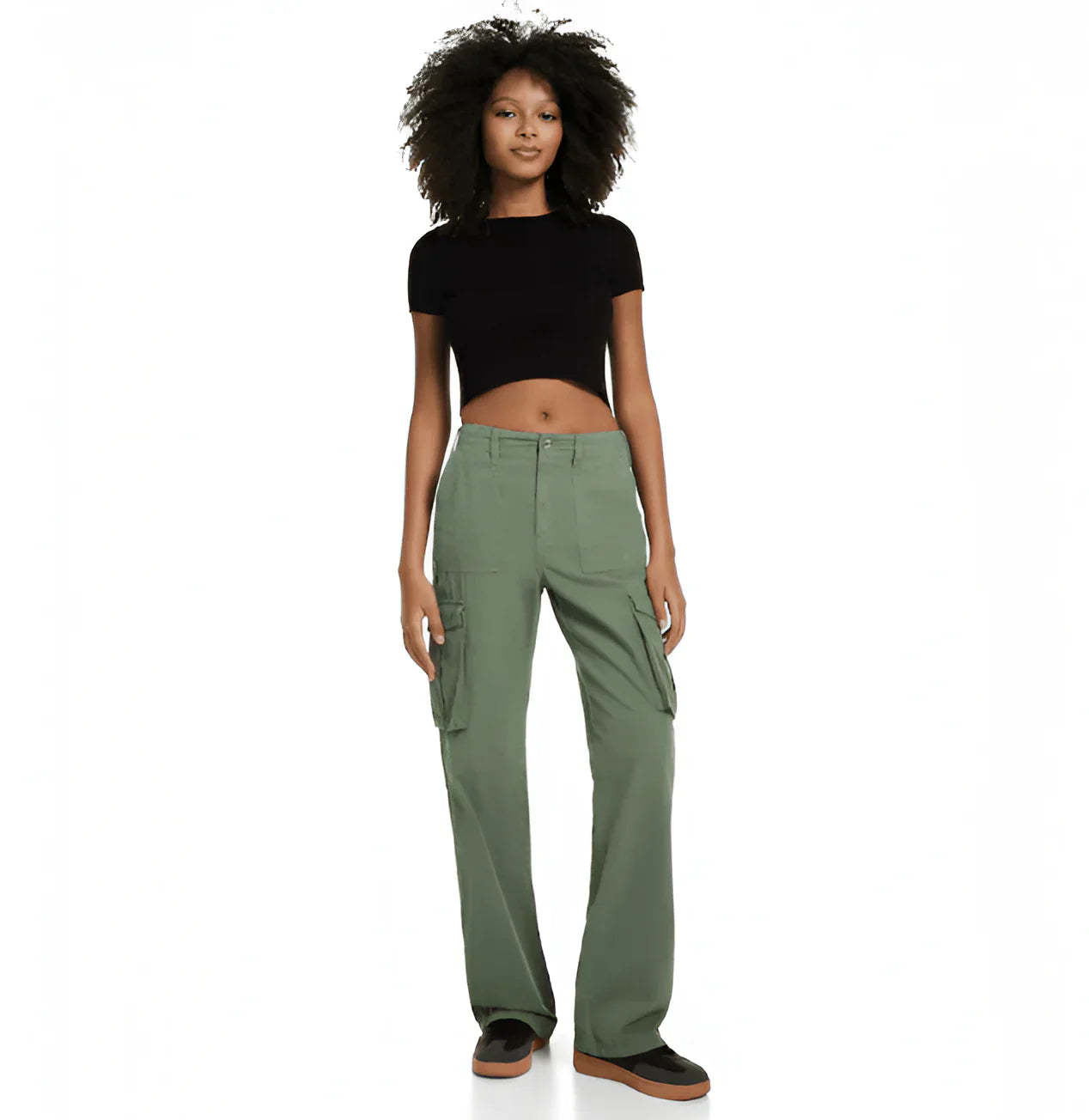 Adjustable Waist Cargo Pants