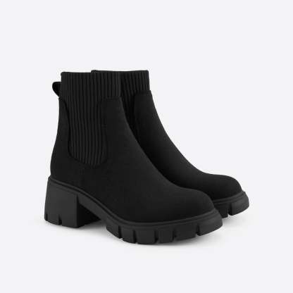British-style block Martin boots