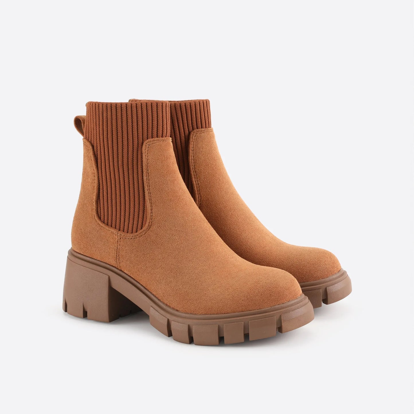 British-style block Martin boots