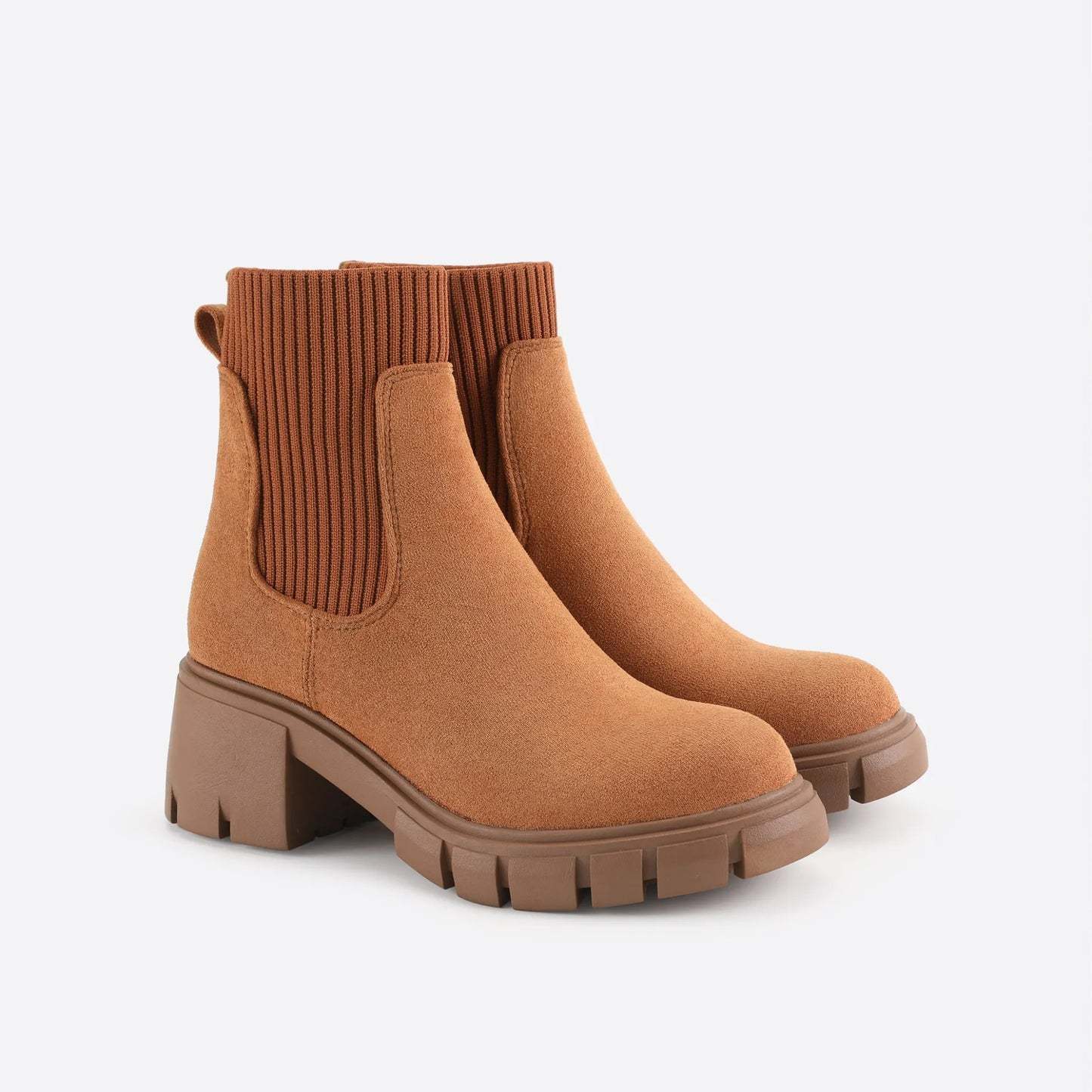 British-style block Martin boots