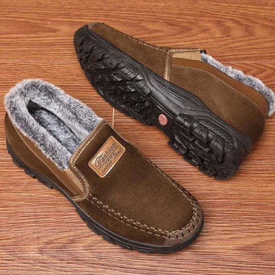 Men's Loafers with Fur Lining for Warm Feet