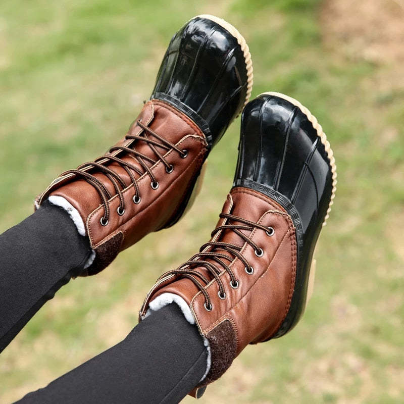 Women Orthopedic Shoes Mid-calf Waterproof Snow Boots