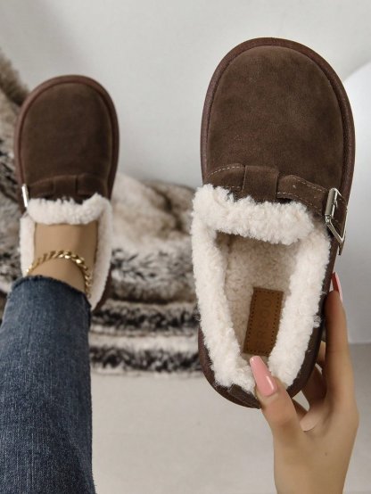 Fur-lined Slippers 