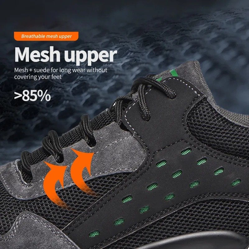 Orthopedic Shoes For Men Anti-smashing Safety Sneakers Steel Head Trendy