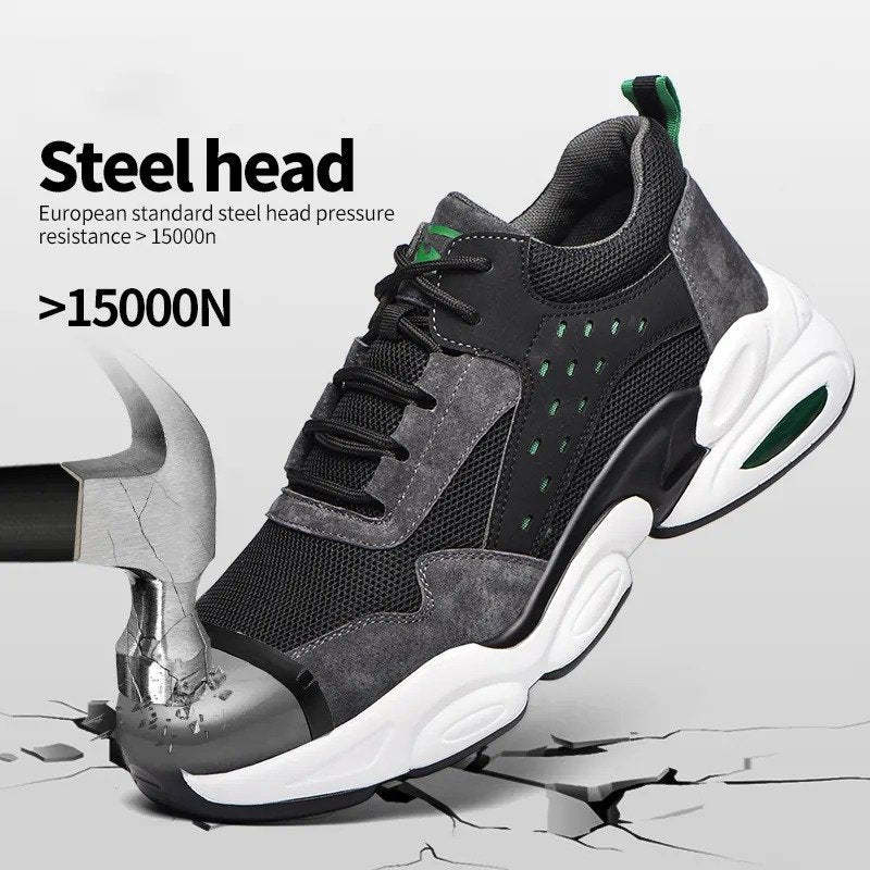 Orthopedic Shoes For Men Anti-smashing Safety Sneakers Steel Head Trendy