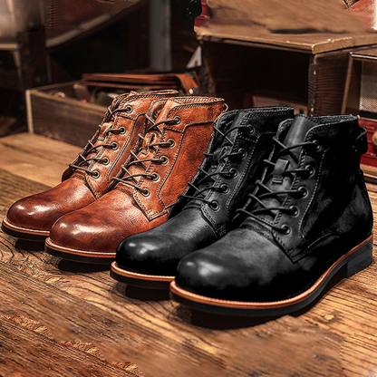 Men's High Top Leather Martin Boots