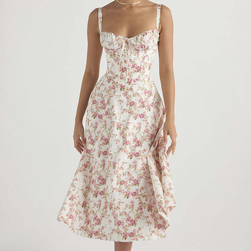 Floral Bustier Shape Dress