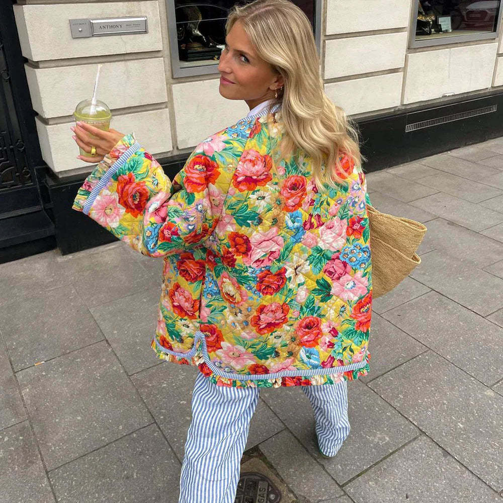 Print Quilted Jacket