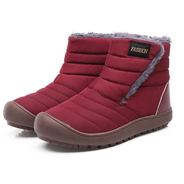 Snow Boots Waterproof Plush Orthopedic Winter Shoes