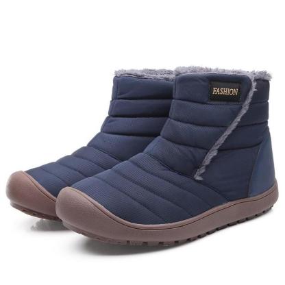 Snow Boots Waterproof Plush Orthopedic Winter Shoes