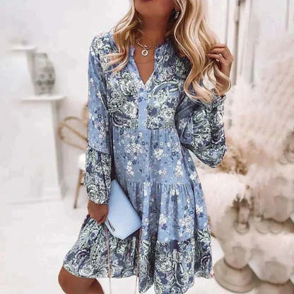 Flower-patterned Summer Dress