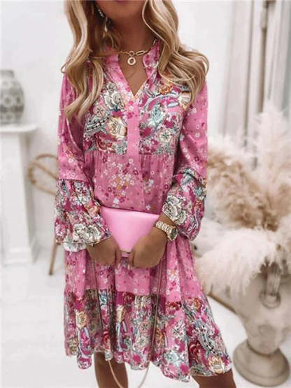 Flower-patterned Summer Dress