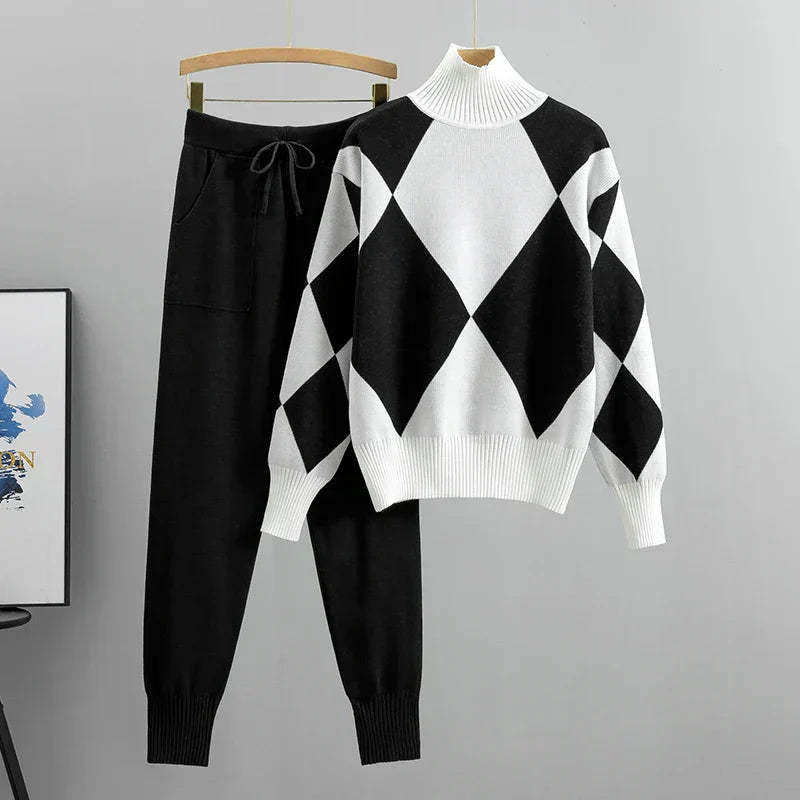 2-Piece Sweater Pants Set for Women
