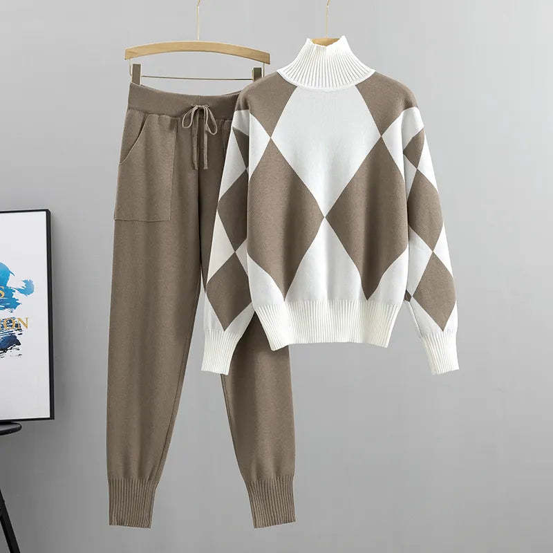 2-Piece Sweater Pants Set for Women