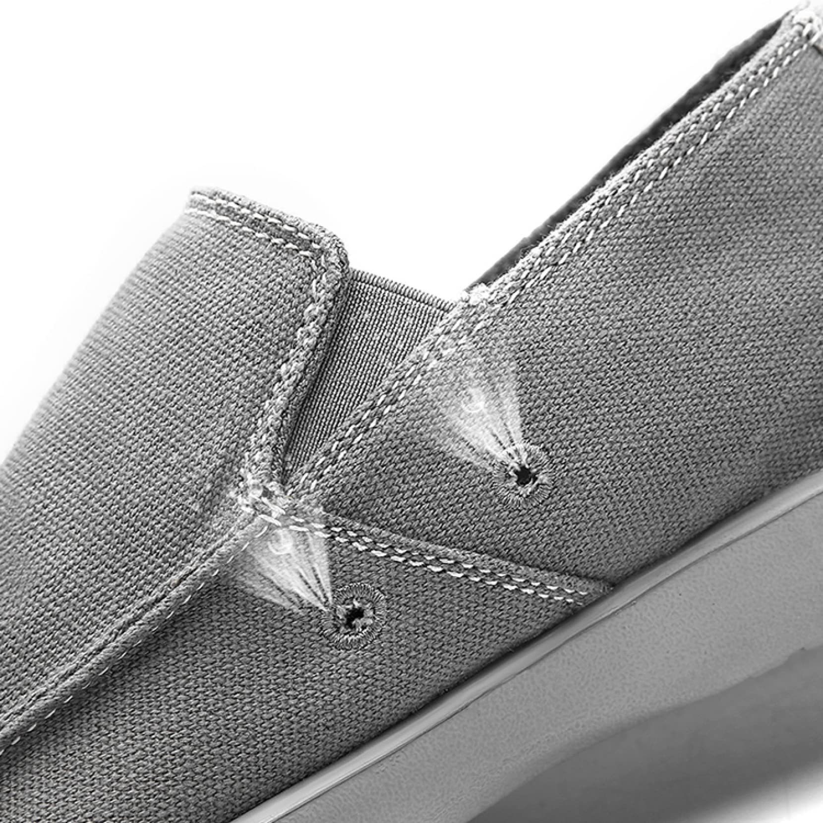 Men's Classic Loafers Summer Canvas Casual Shoes Slip On Walking Flat Shoes Comfortable Boat Shoes Male Driving Flats