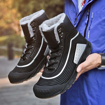 Trendy Winter Boots For Men Waterproof Fur Orthopedic Shoes