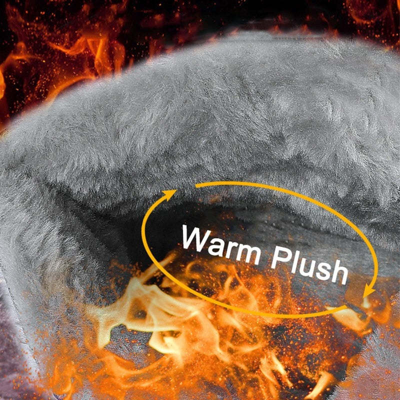 Trendy Winter Boots For Men Waterproof Fur Orthopedic Shoes