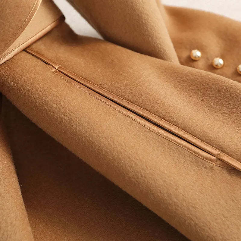 Merino Wool Trench Coat for Women