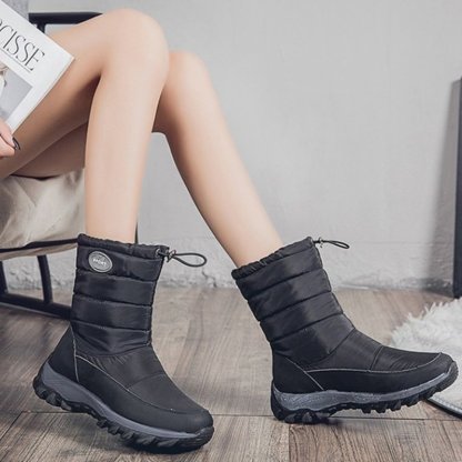 Women Waterproof Snow Boots Warm Orthopedic Shoes
