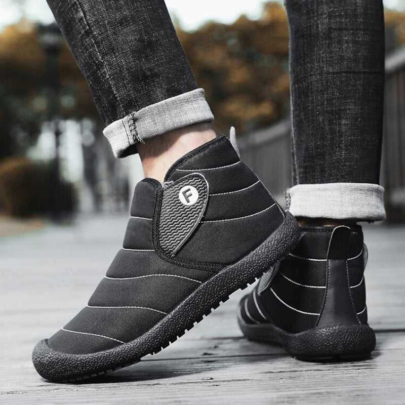 Ankle Boots For Men Plush Casual Winter Orthopedic Shoes