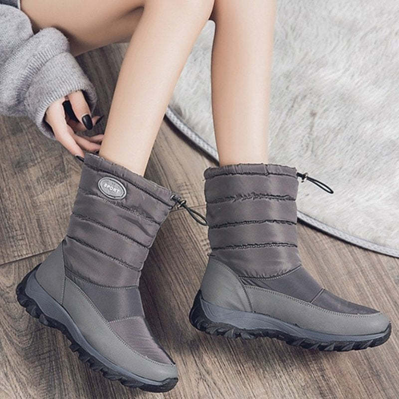 Women Waterproof Snow Boots Warm Orthopedic Shoes