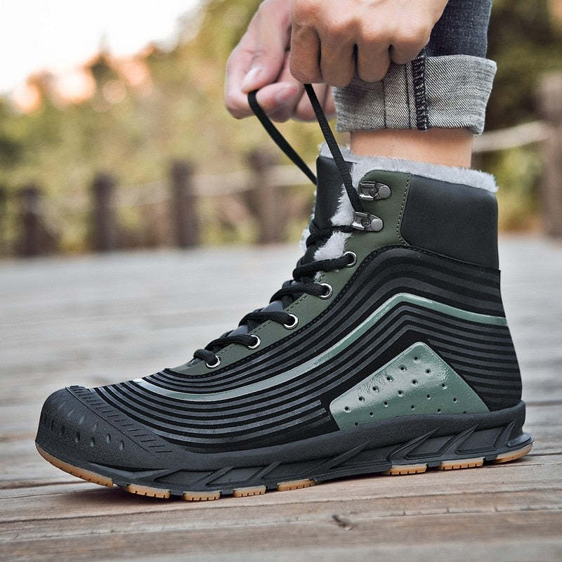 Trendy Winter Boots For Men Waterproof Fur Orthopedic Shoes