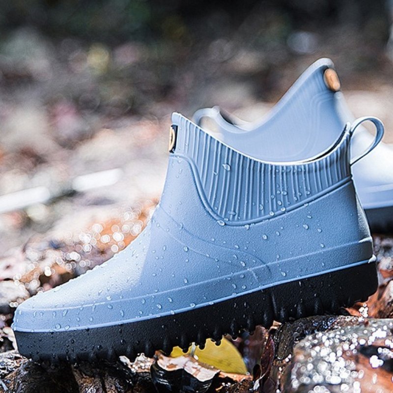 Men Rain Ankle Boots Slip-on Nonskid Orthopedic Shoes