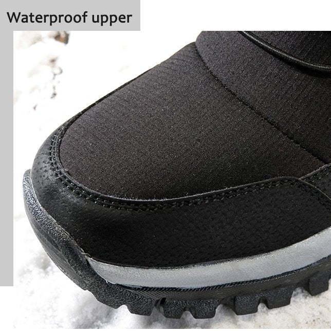 Men Waterproof Orthopedic Winter Shoes Fur Snow Boots