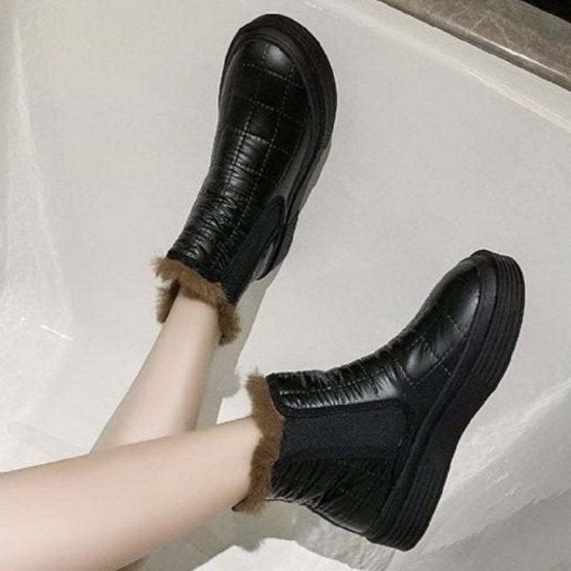 Women Orthopedic Casual Fur Ankle Boots Winter Shoes