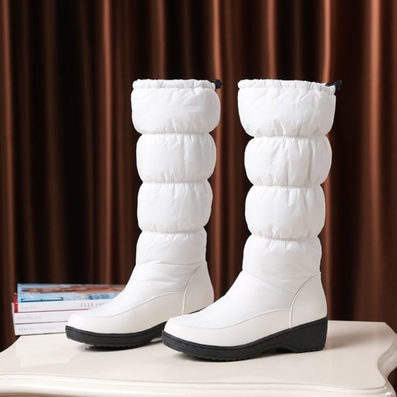 Women Mid-calf Orthopedic Snow Boots Windproofing Slip-on Winter Shoes