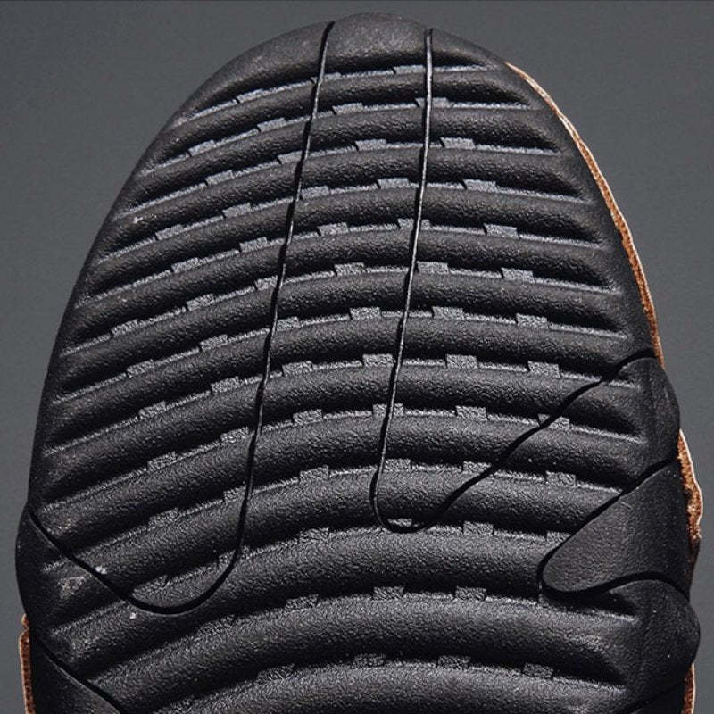 Men Ankle Boots Plush Leather Walking Orthopedic Shoes