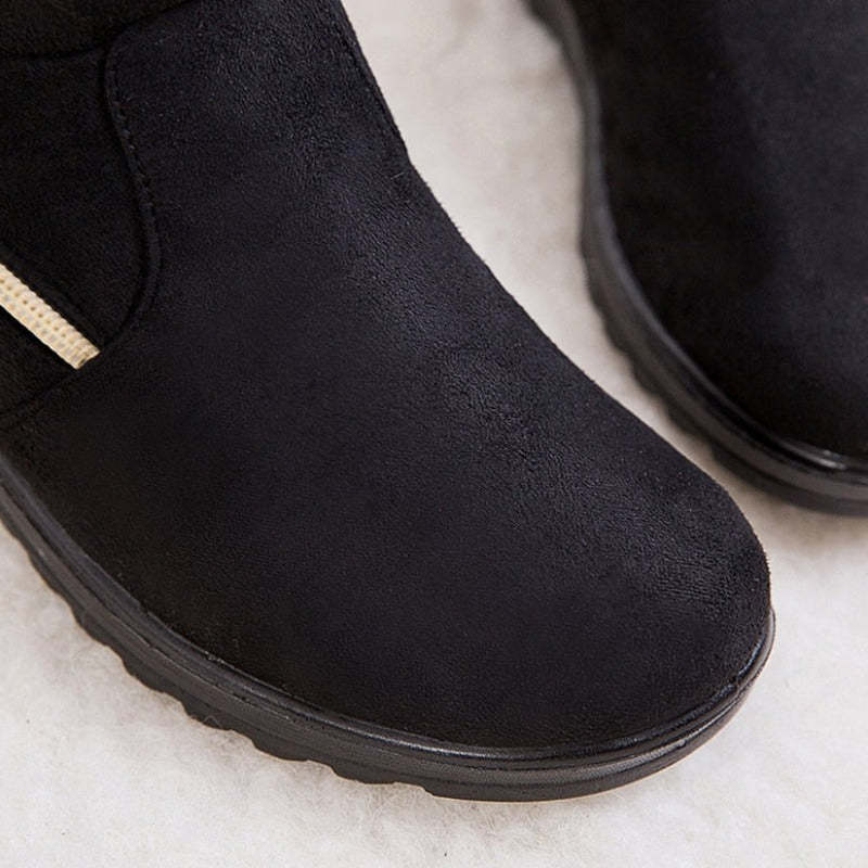 Women Winter Boots Fur Collar Casual Orthopedic Shoes