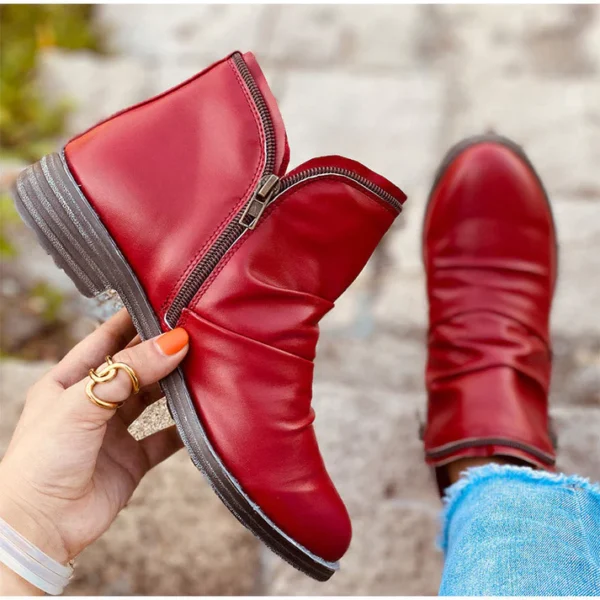 Cozy Colorful Ankle Winter Boots