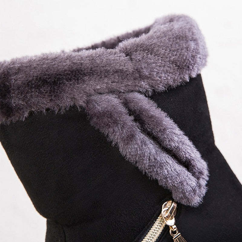 Women Winter Boots Fur Collar Casual Orthopedic Shoes