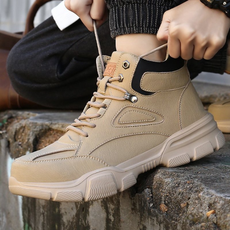 Men Anti-smashing Ankle Boots Steel Toe Orthopedic Shoes