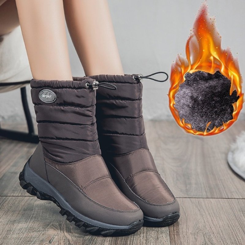 Women Waterproof Snow Boots Warm Orthopedic Shoes